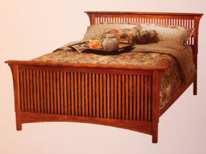 Arts and Crafts Style Kingsize Spindle Bed
