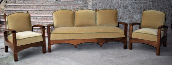 Craftsman Style Sofa three seater and single seaters