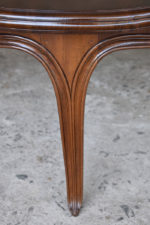 Carved Empire Style Round Coffee Table detail