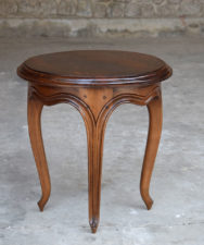 Carved Empire Style Round Side Table