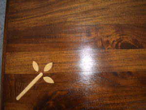 Arts and Crafts Style Dining Table detail