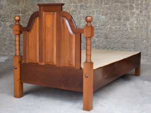 Stuart Three Panel Single Bed with plain footboard
