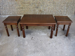 Turned Set of Side and Center Tables