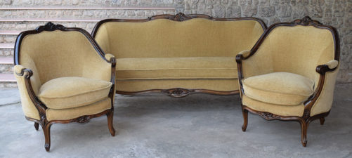 Carved Sofa Queen single seaters and three seater