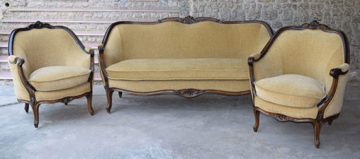 Carved Sofa Queen single seaters and three seater