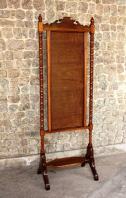Turned Mirror Frame with Shelf