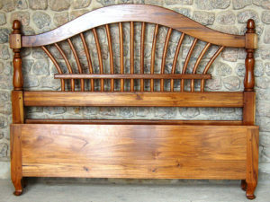 Sheaf of Wheat Queensize Bed headboard and plain footboard