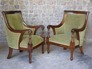 Carved Regency Sofa single seaters