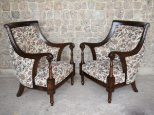 Carved Regency Sofa single seaters