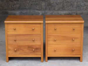 Pair of Three Drawer Bedside Tables