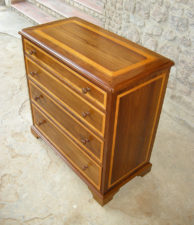 Inlaid Four Drawer Chest