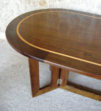 Elliptical Dining Table detail
